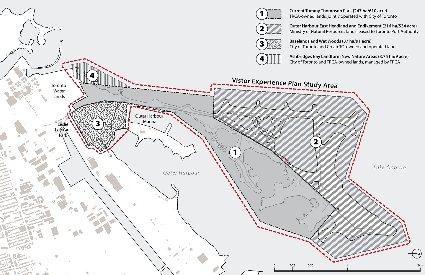 Tommy Thompson Park Visitor Experience Plan study area map