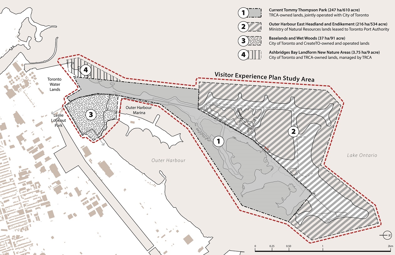 Tommy Thompson Park Visitor Experience Plan study area map