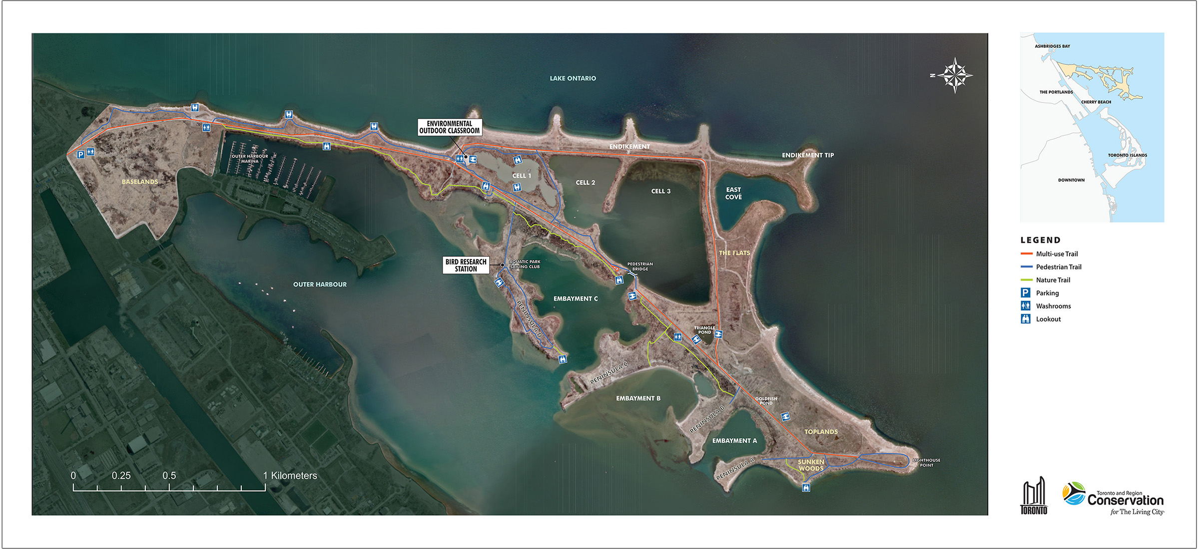 map of Tommy Thompson Park